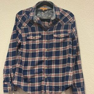 Jach girlfriend blue flannel
